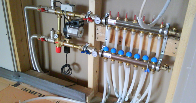 Разводка труб водоснабжения и отопления в Новосибирске